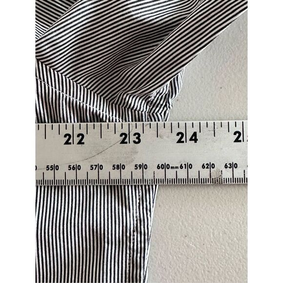 John Varvatos USA LS Button Up Shirt Mens XL Grey Striped Coastal Prep - Picture 6 of 7